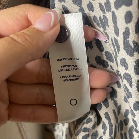 Frame Silk Animal Print Blouse - Picture 8 of 9